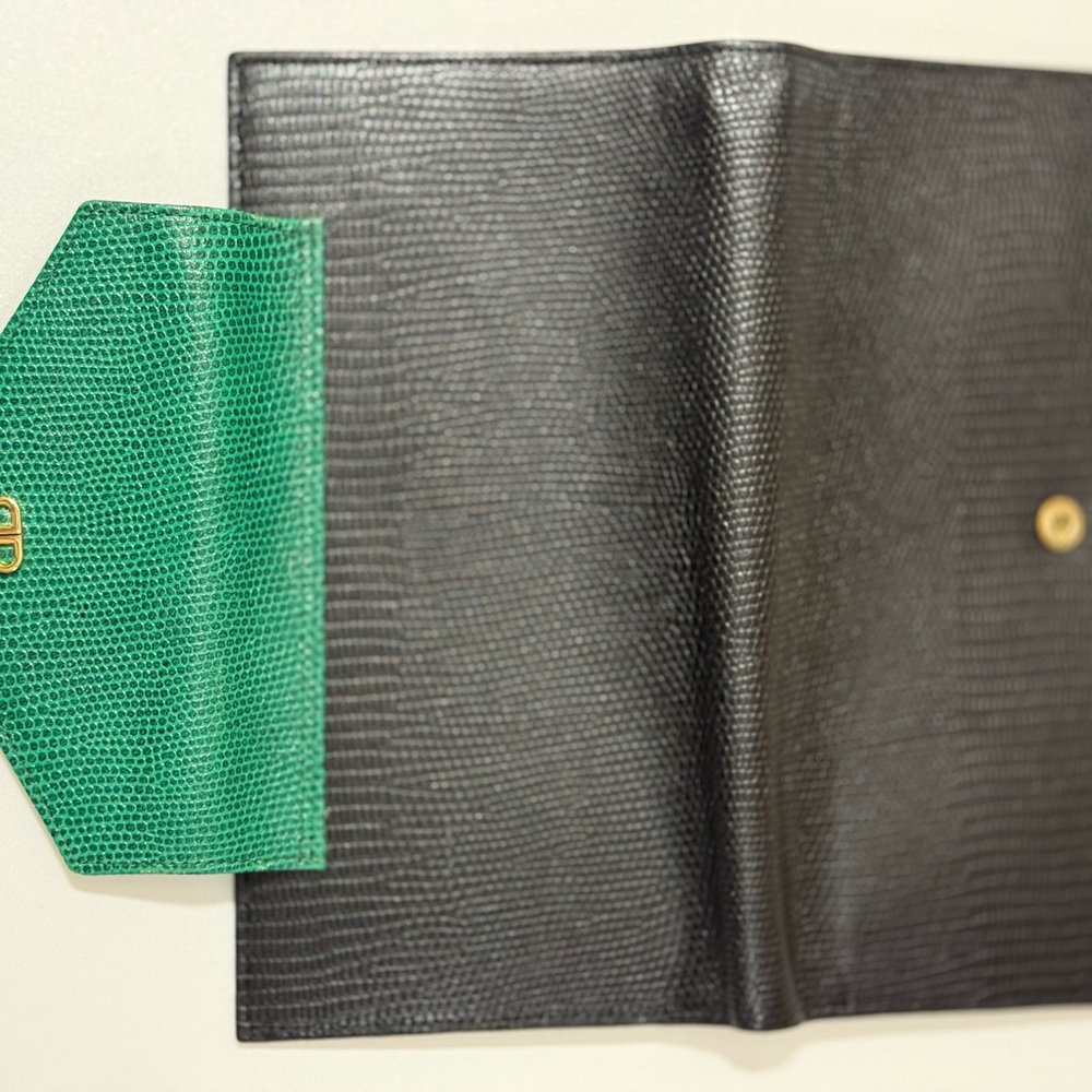 Balenciaga Emerald and Ebony Textured Accessory - Picture 5 of 8